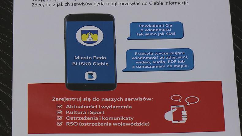 Reda zachęca do korzystania z aplikacji BLISKO