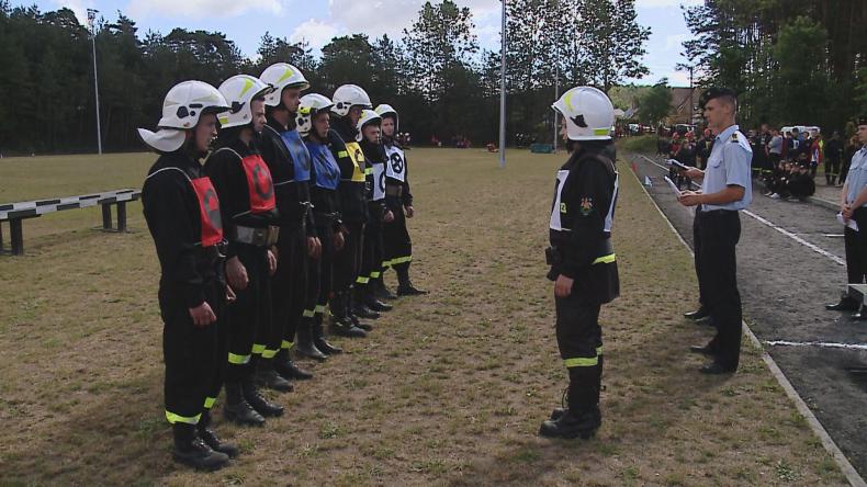 Strażacy z LO na zawodach sprawnościowych