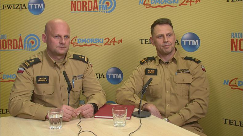 bryg. Leszek Formela i mł. bryg. Marcin Elwart