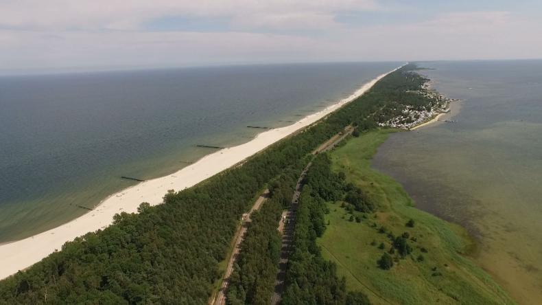 Półwysep helski z lotu ptaka