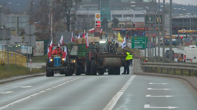 Kolejny protest rolników