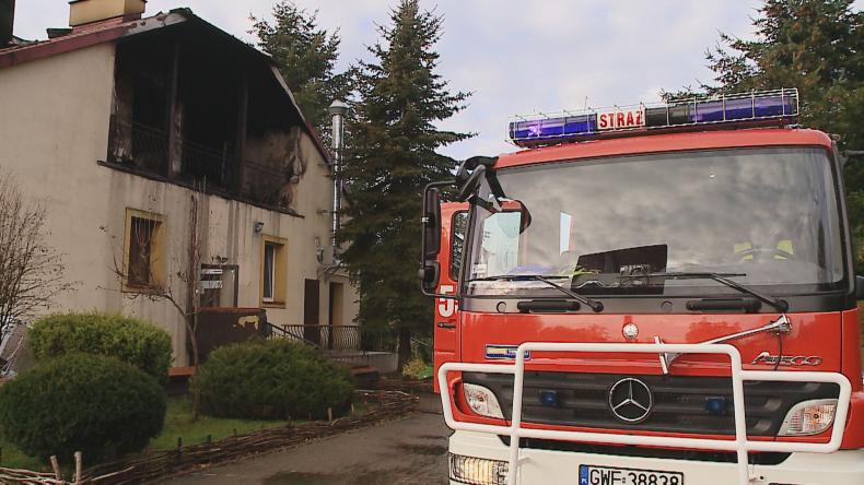 Tragiczny pożar w ośrodku w Smażynie