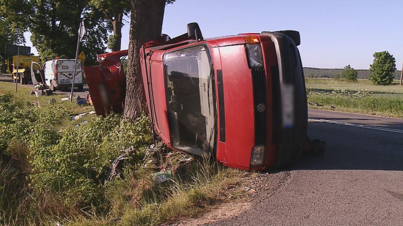 Dwa wypadki i dwóch poszkodowanych