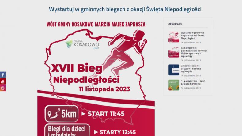 Trwają zapisy na kosakowski Bieg Niepodległości