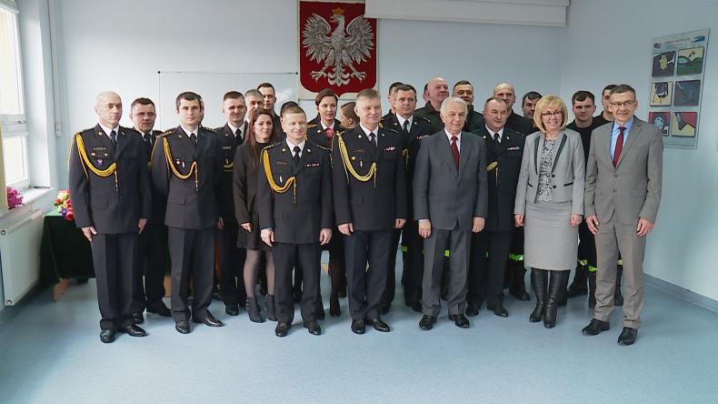 Zastępca komendanta żegna się z jednostką