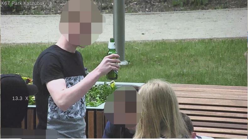 Chuligańskie wybryki w Parku Kaszubskim