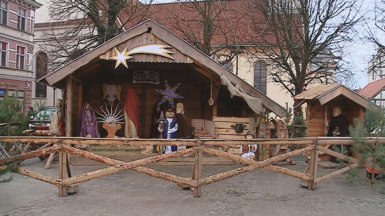 Szopka na wejherowskim rynku z nową postacią