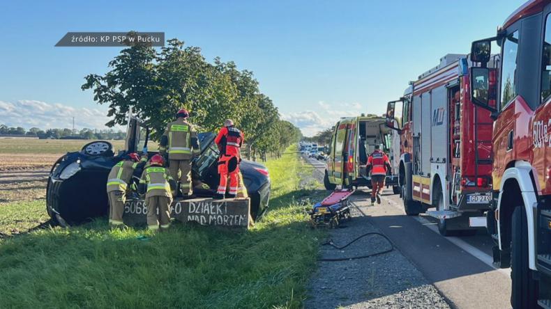 Wypadek na trasie Puck-Celbowo