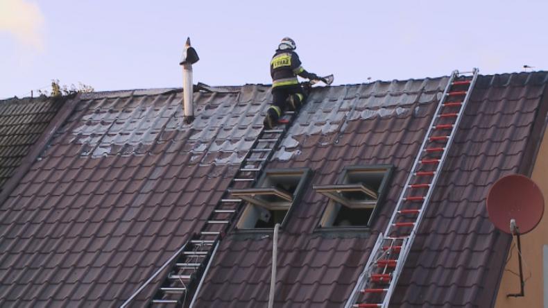 Pożar w Pętkowicach, później paliło się w Jastarni