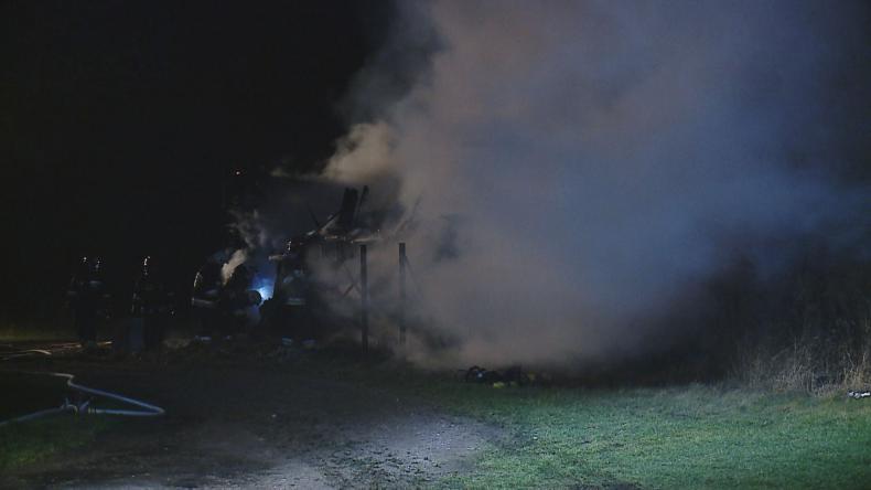 Pożar przy ul. Lelewela w Wejherowie