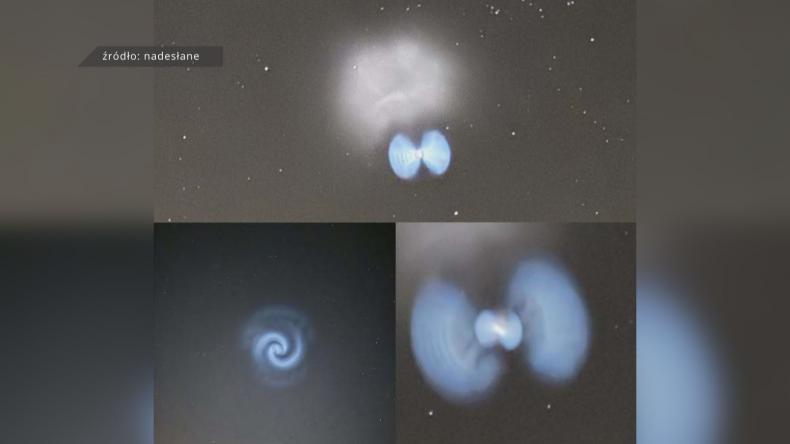 Kosmiczny wir na niebie