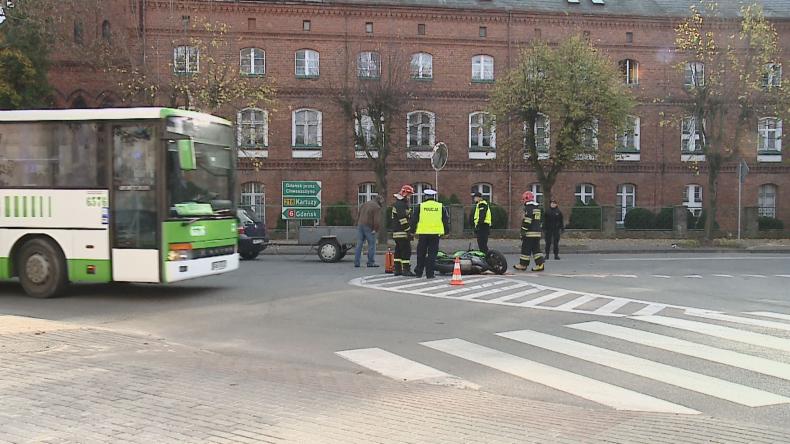 Kolizja na ul. 3-go Maja w Wejherowie