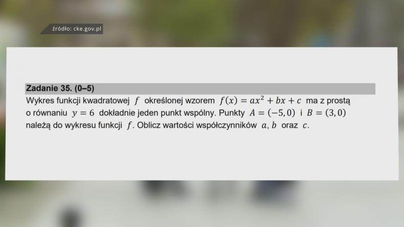 Maturzyści zmierzyli się z królową nauk